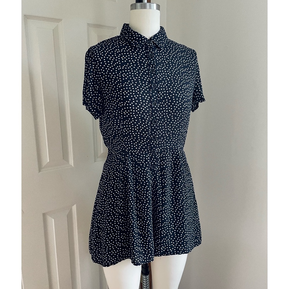 Urban Outfitters Micro Polkadot Print Romper Women’s Small
